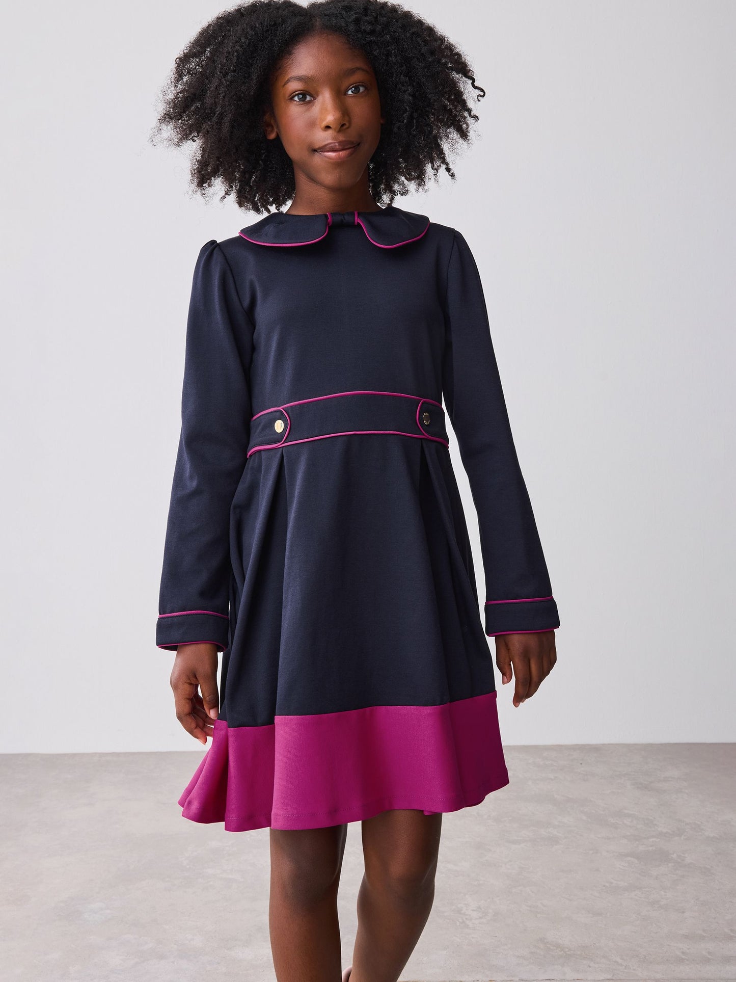 Baker by Ted Baker Bow Collar Pleated Ponte Dress image 4
