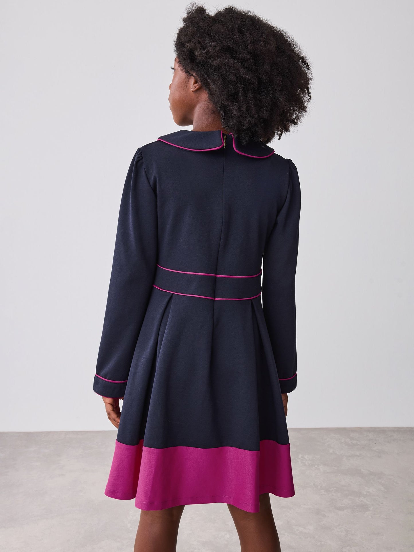 Baker by Ted Baker Bow Collar Pleated Ponte Dress image 5