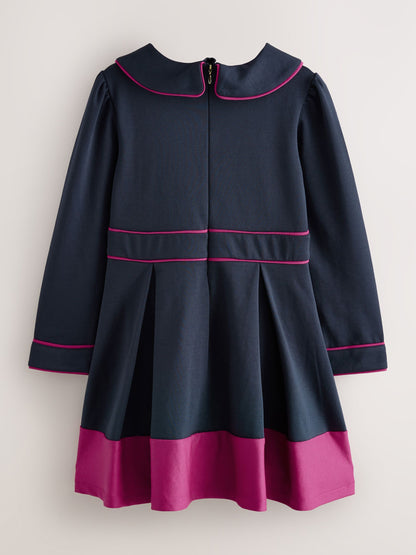Baker by Ted Baker Bow Collar Pleated Ponte Dress image 8