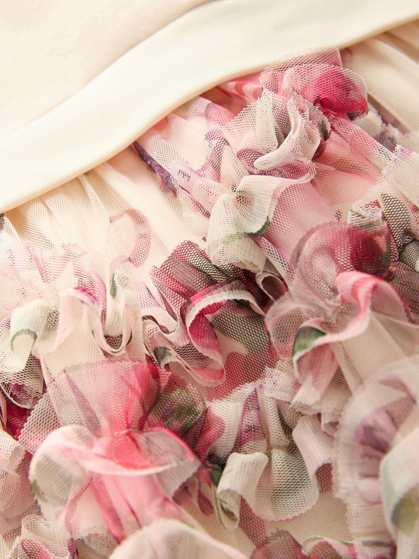 Baker by Ted Baker Stone Ruffle Mesh Mockable Sweat Dress