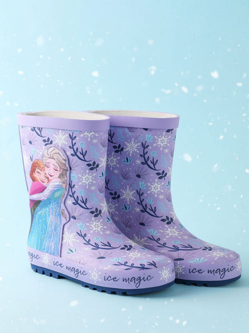 Vanilla Underground Purple Girls Disney Frozen Wellies image 1