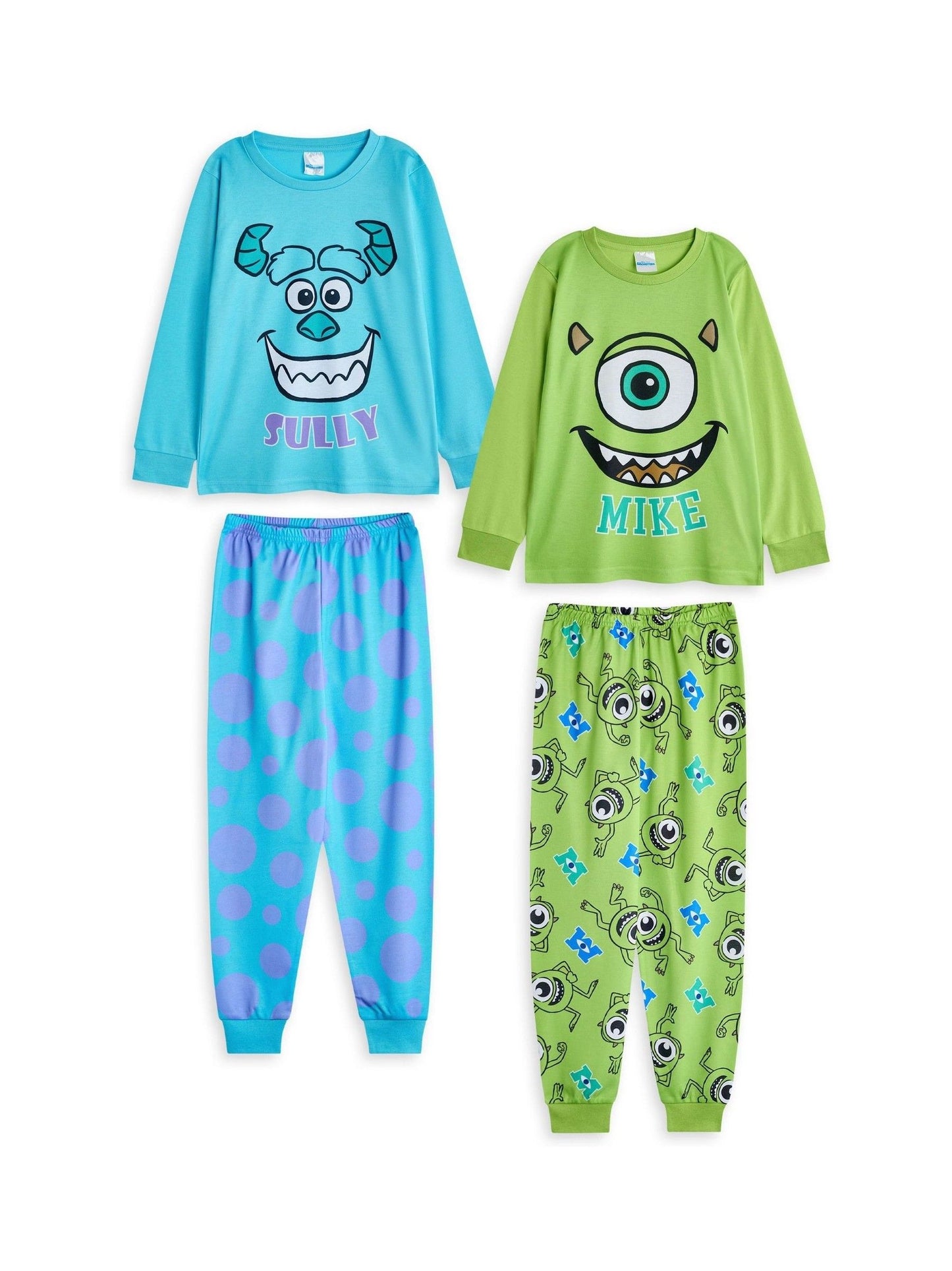 Dsiney Kidz - Vanilla Underground Blue Unisex Kids Disney Monsters Inc Pyjamas 2 Pack image 2