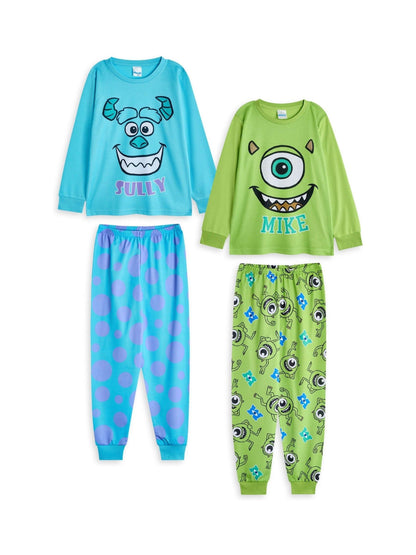 Dsiney Kidz - Vanilla Underground Blue Unisex Kids Disney Monsters Inc Pyjamas 2 Pack image 2
