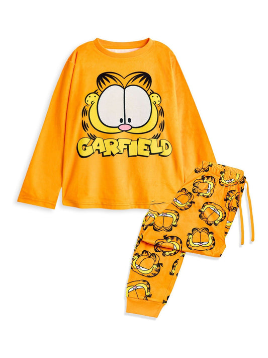 Vanilla Underground Orange Unisex Kids Garfield Pyjamas image 1