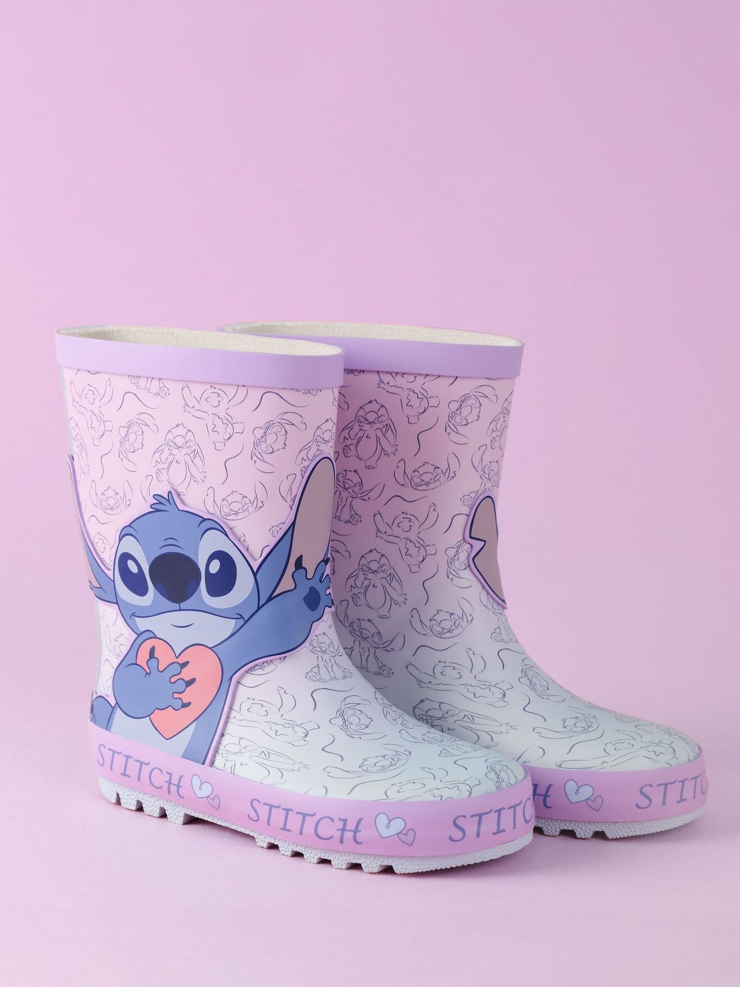 Vanilla Underground Pink Girls Disney Lilo & Stitch Wellies image 1