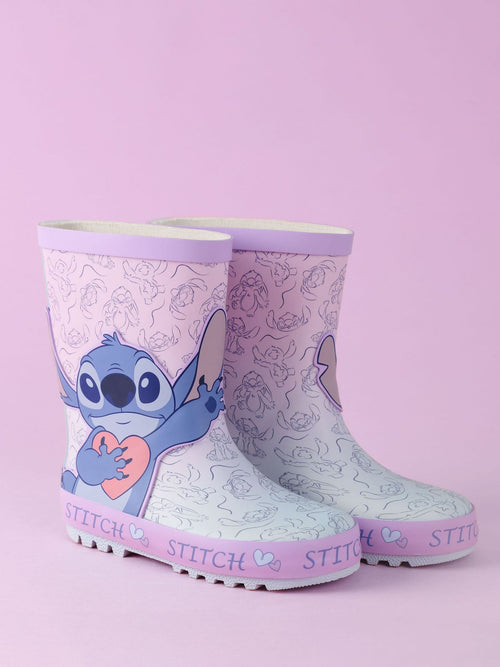 Vanilla Underground Pink Girls Disney Lilo & Stitch Wellies image 1