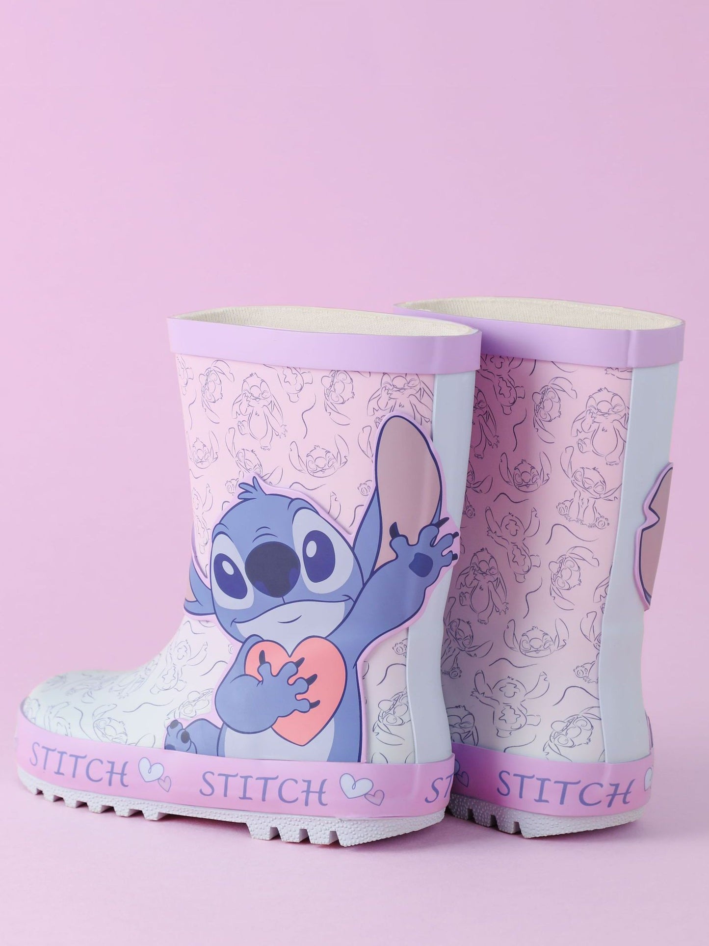 Vanilla Underground Pink Girls Disney Lilo & Stitch Wellies image 2