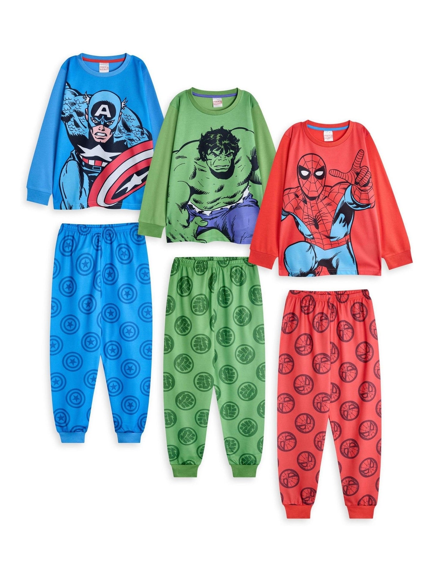 Dsiney Kidz - Vanilla Underground Red Marvel Boys Pyjamas 3 Pack image 1