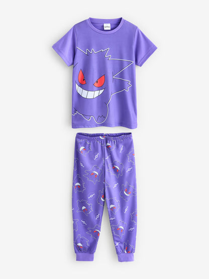 Dsiney Kidz - Vanilla Underground Purple Boys Pokemon Pyjamas 3 Pack image 4