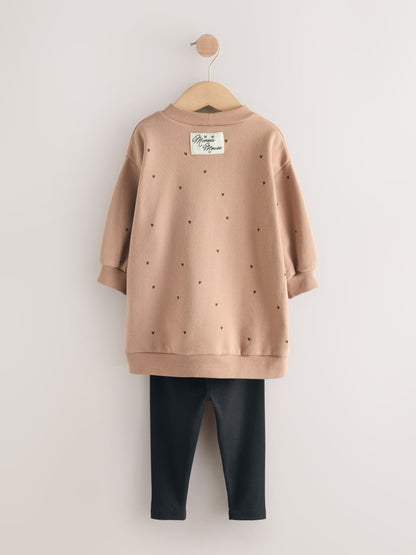 Minnie Mouse Disney Dress and Leggings Set (3mths-7yrs)