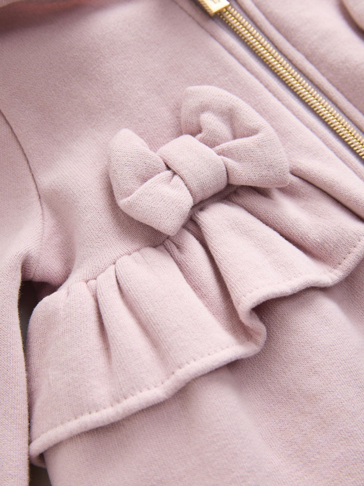 Baker by Ted Baker 3 Piece Dusky Pink Zip-Through Hoodie, T-Shirt & Joggers Set image 6