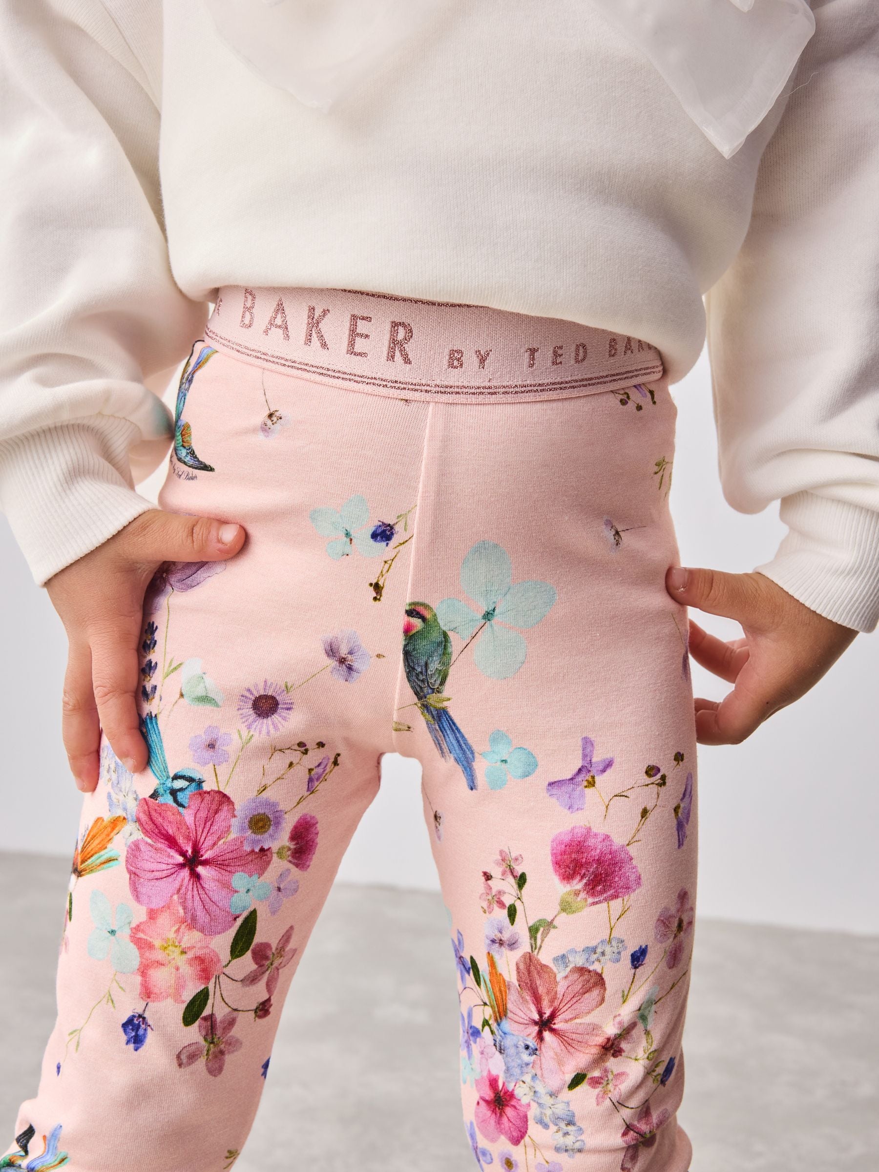 Baker by Ted Baker 2 Piece Longline Bow Sweat and Floral Leggings Set image 8