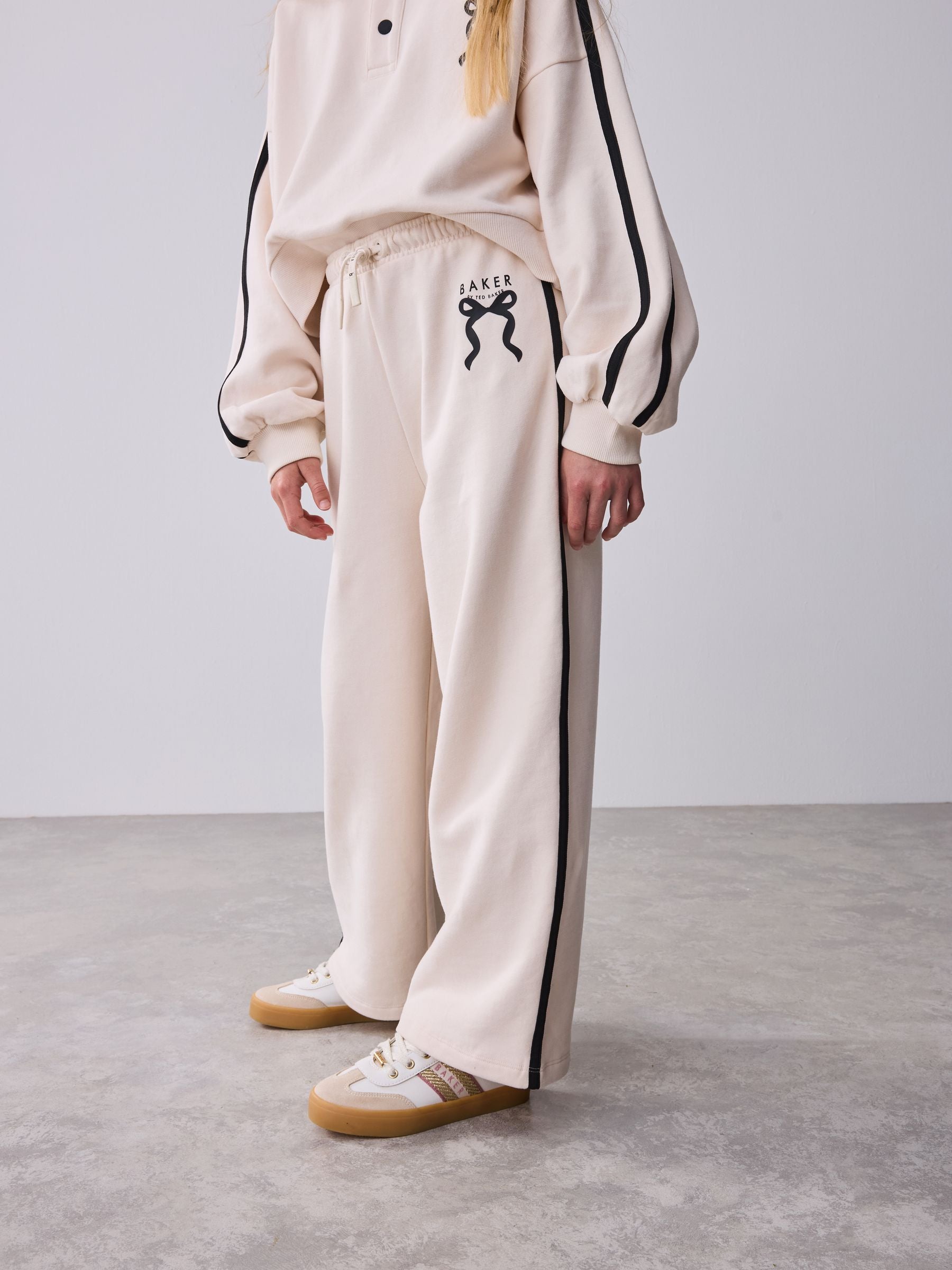 Baker by Ted Baker Funnel Neck Sweat & Wide Leg Joggers Set 2 Piece image 5