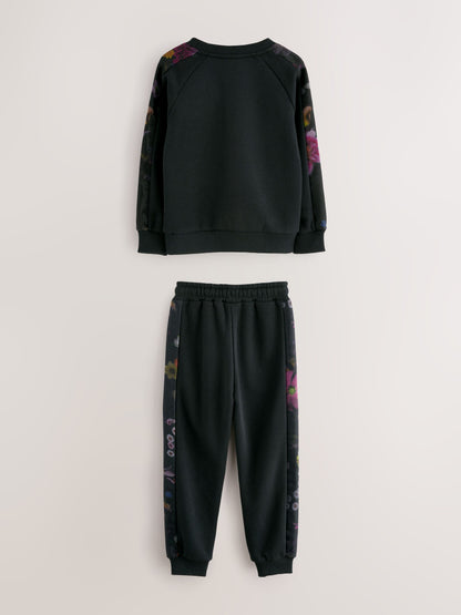 Baker by Ted Baker Floral Print Organza Sweatshirt & Joggers Set 2 Piece image 7