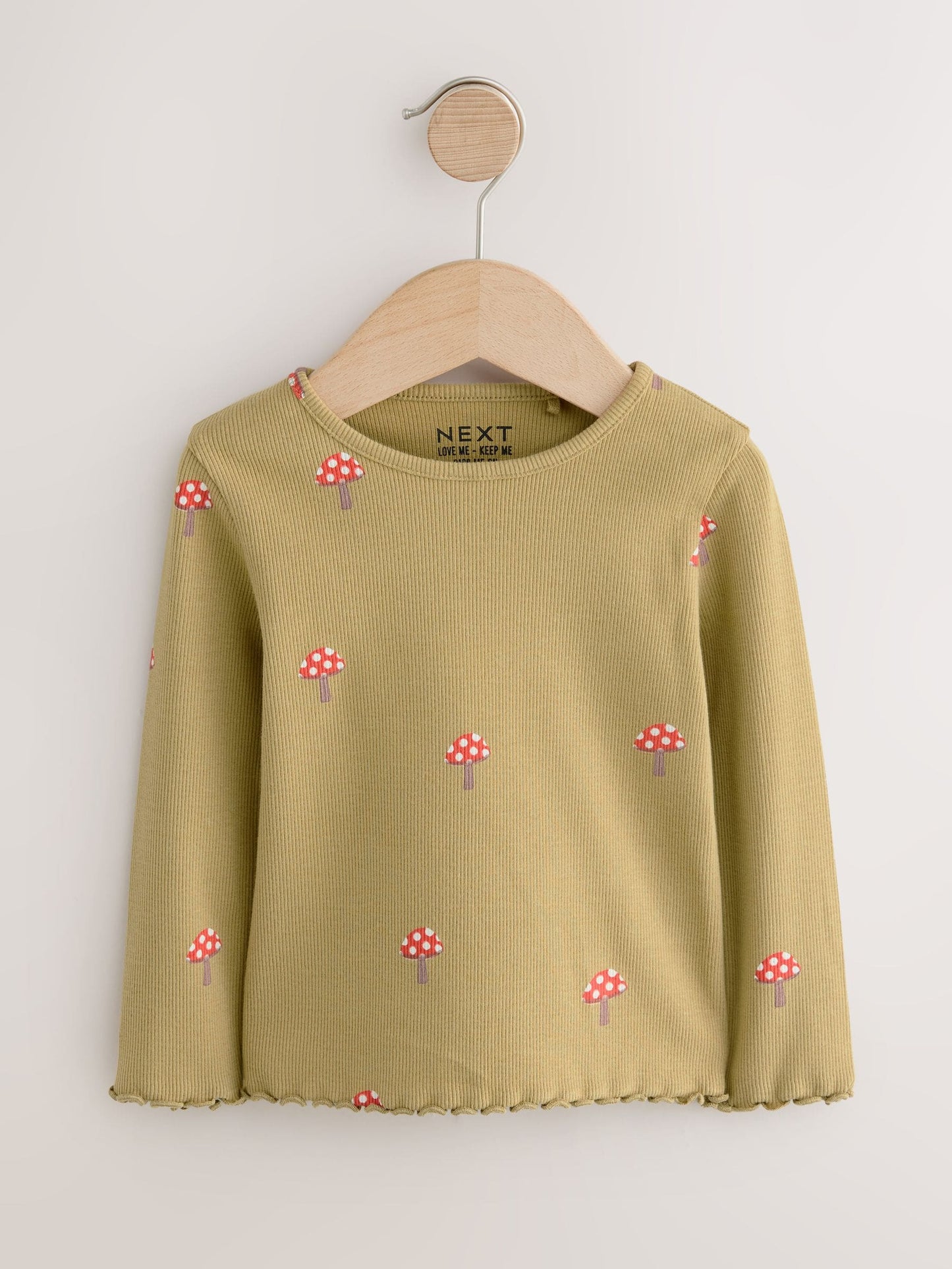 Autumnal Orange Long Sleeve Rib Tops 5 Pack (3mths-7yrs) image 8