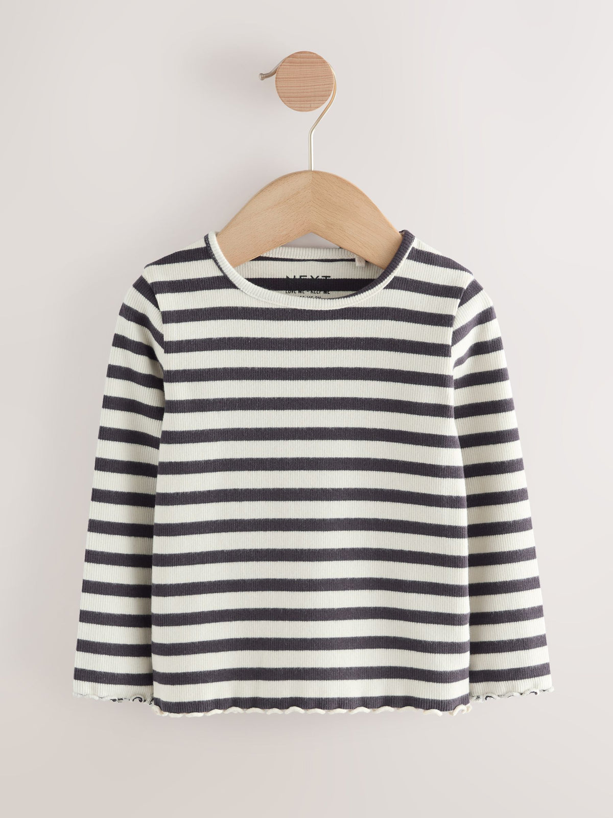 Dsiney Kidz - Black/White Long Sleeve Ribbed Tops 5 Pack (3mths-7yrs) image 7
