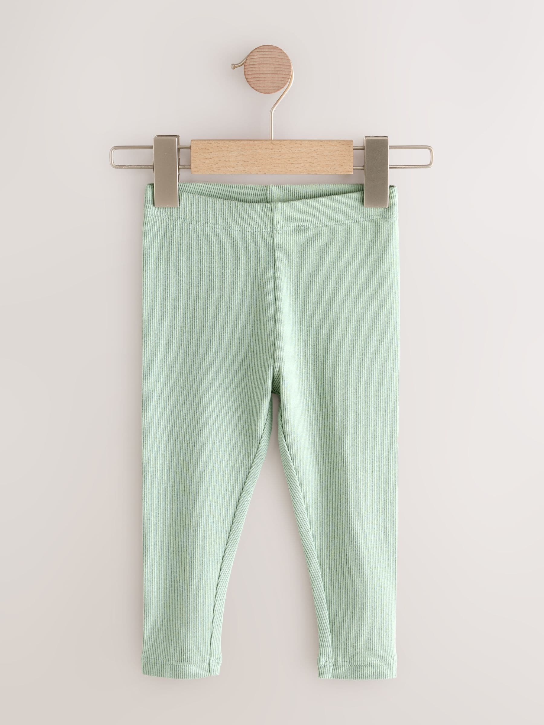 Floral Ribbed Leggings 5 Pack (3mths-7yrs) image 2