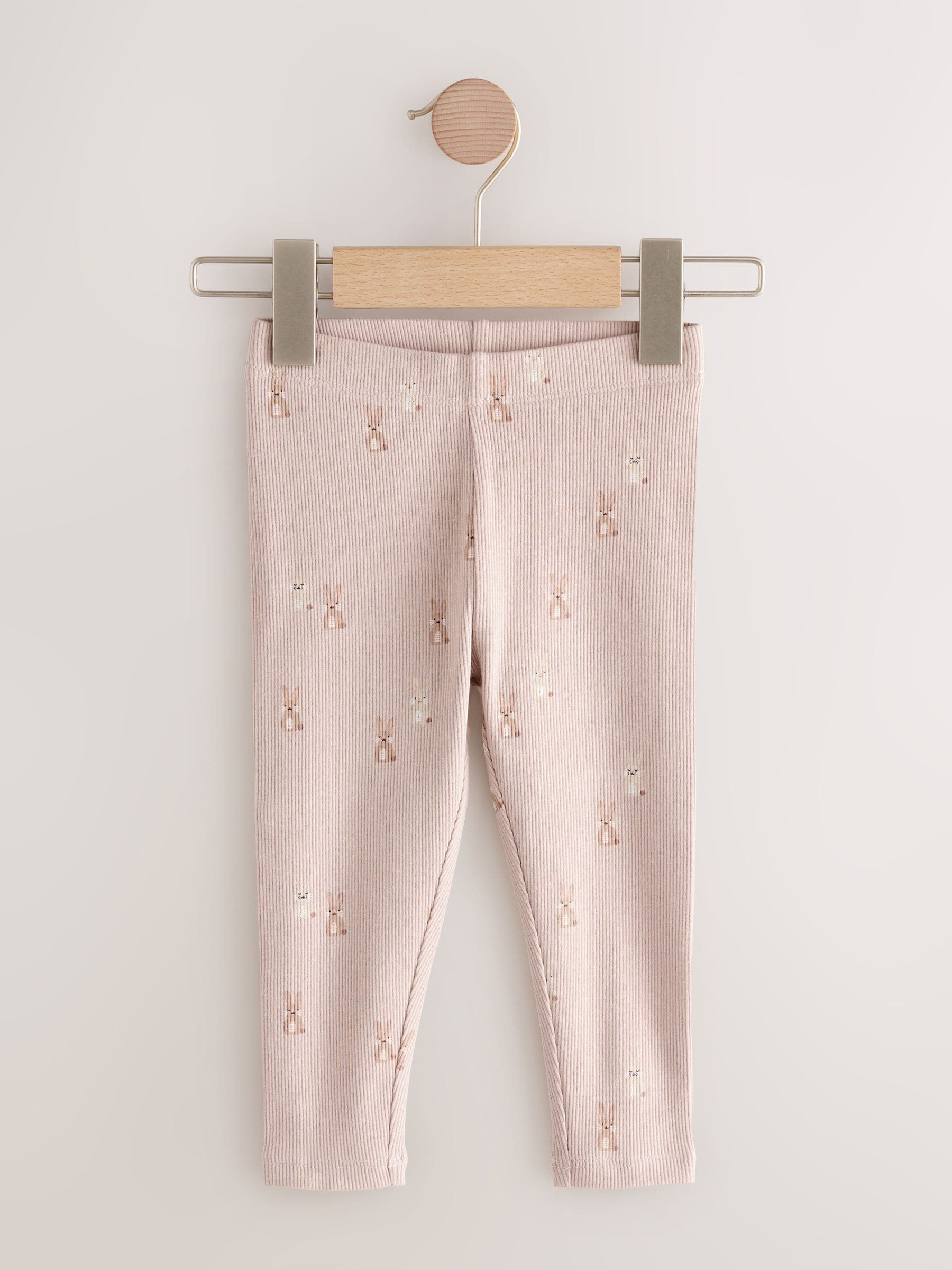 Floral Ribbed Leggings 5 Pack (3mths-7yrs) image 5