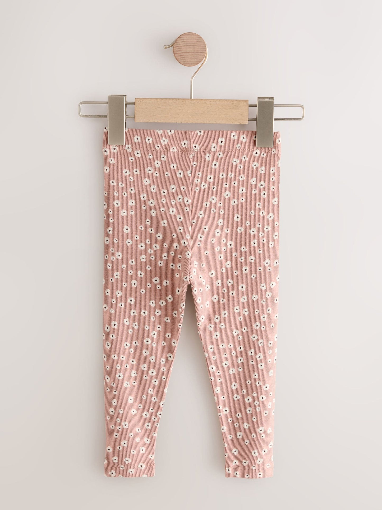 Floral Ribbed Leggings 5 Pack (3mths-7yrs) image 7