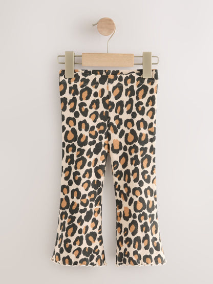 Animal Print Flared Leggings 5 Pack (3mths-7yrs) image 7
