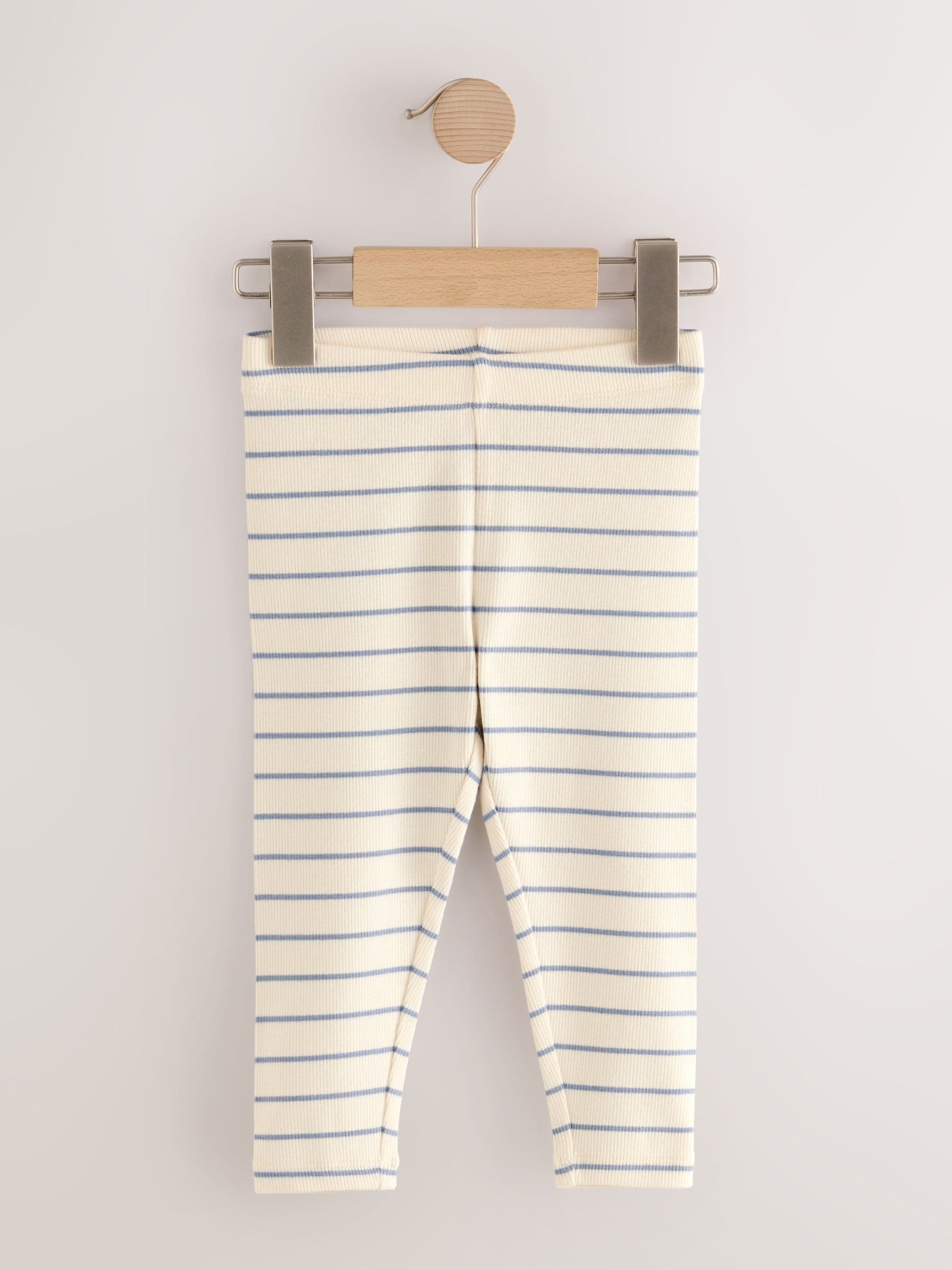 Rainbow Ribbed Leggings 5 Pack (3mths-7yrs) image 3