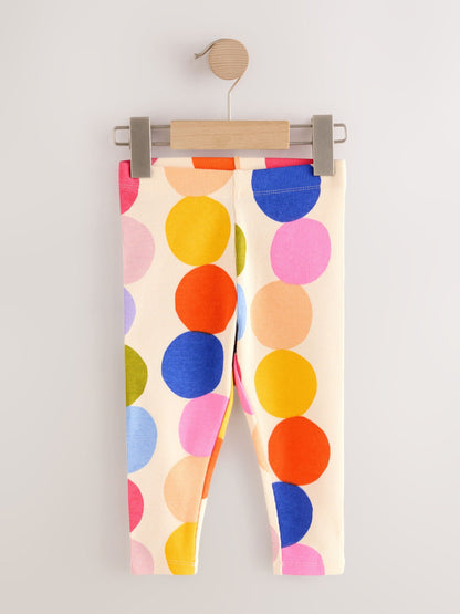 Rainbow Ribbed Leggings 5 Pack (3mths-7yrs) image 4