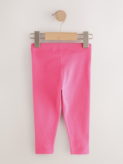 Rainbow Ribbed Leggings 5 Pack (3mths-7yrs) image 5
