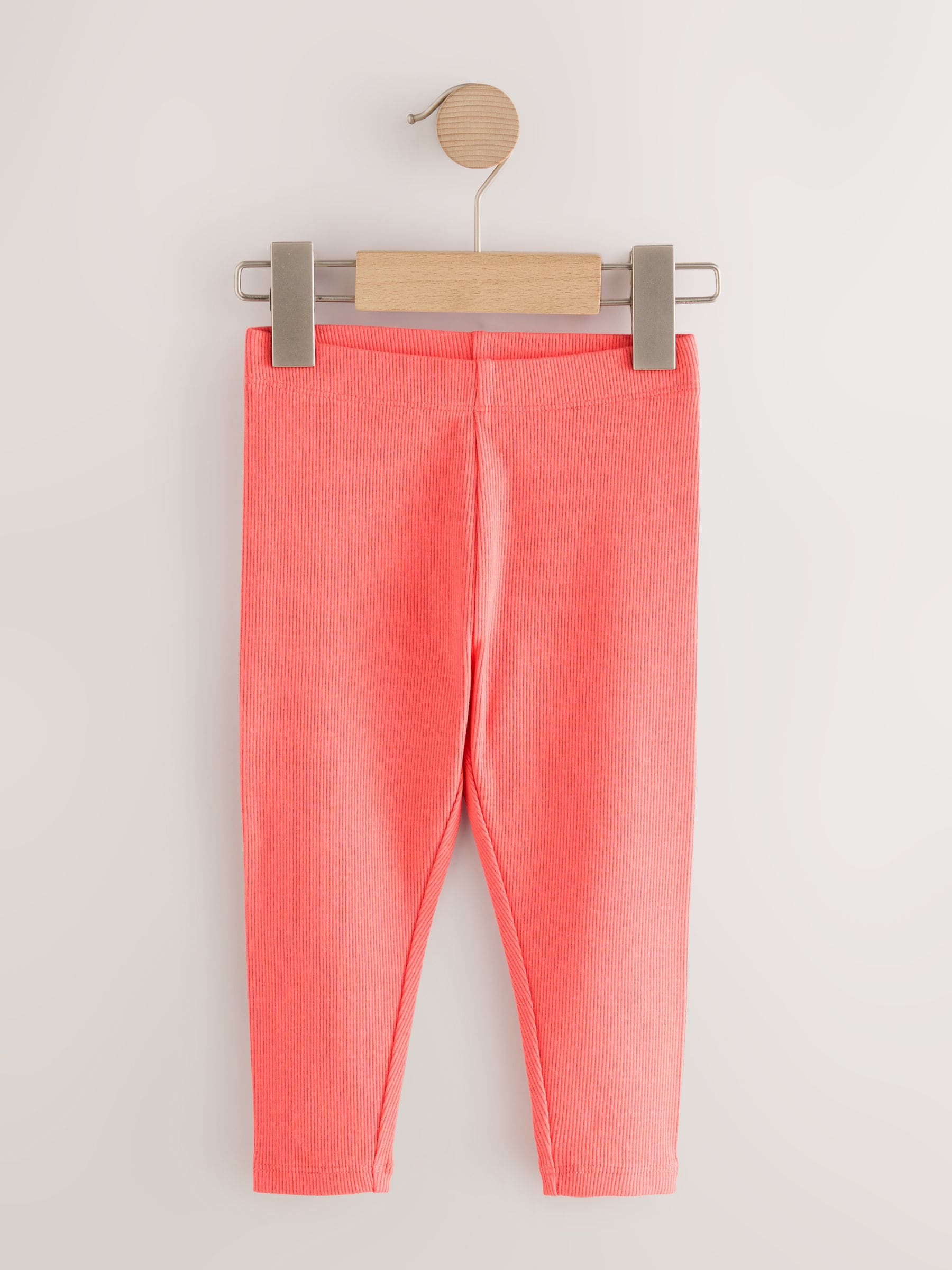 Rainbow Ribbed Leggings 5 Pack (3mths-7yrs) image 7