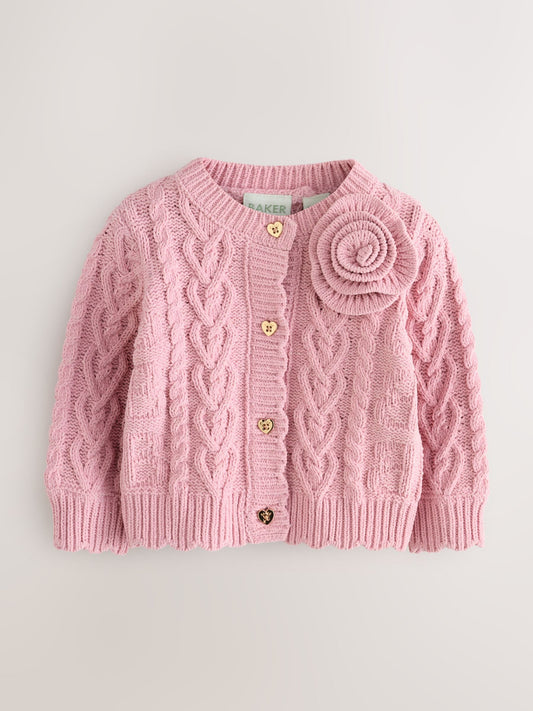 Baker by Ted Baker Knitted Corsage Cardigan image 1