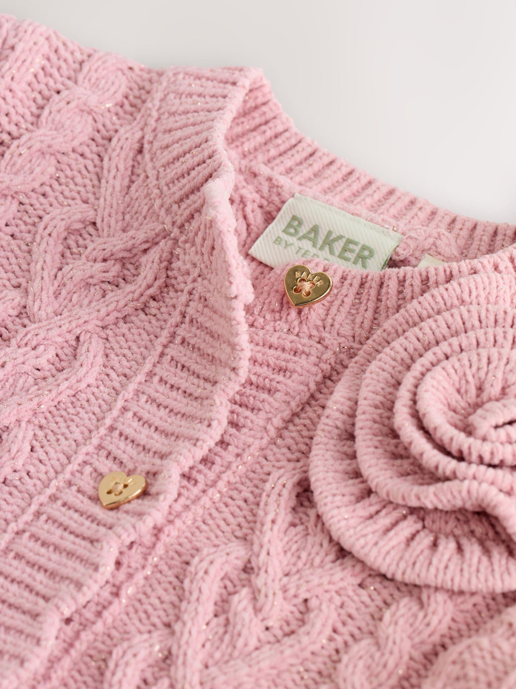 Baker by Ted Baker Knitted Corsage Cardigan image 3