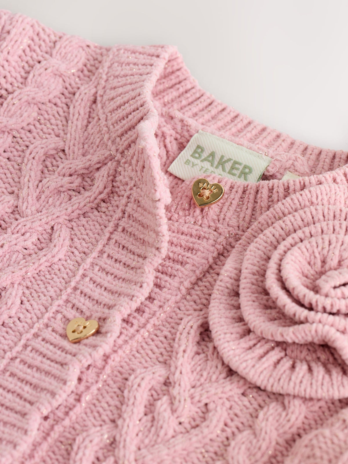 Baker by Ted Baker Knitted Corsage Cardigan image 3