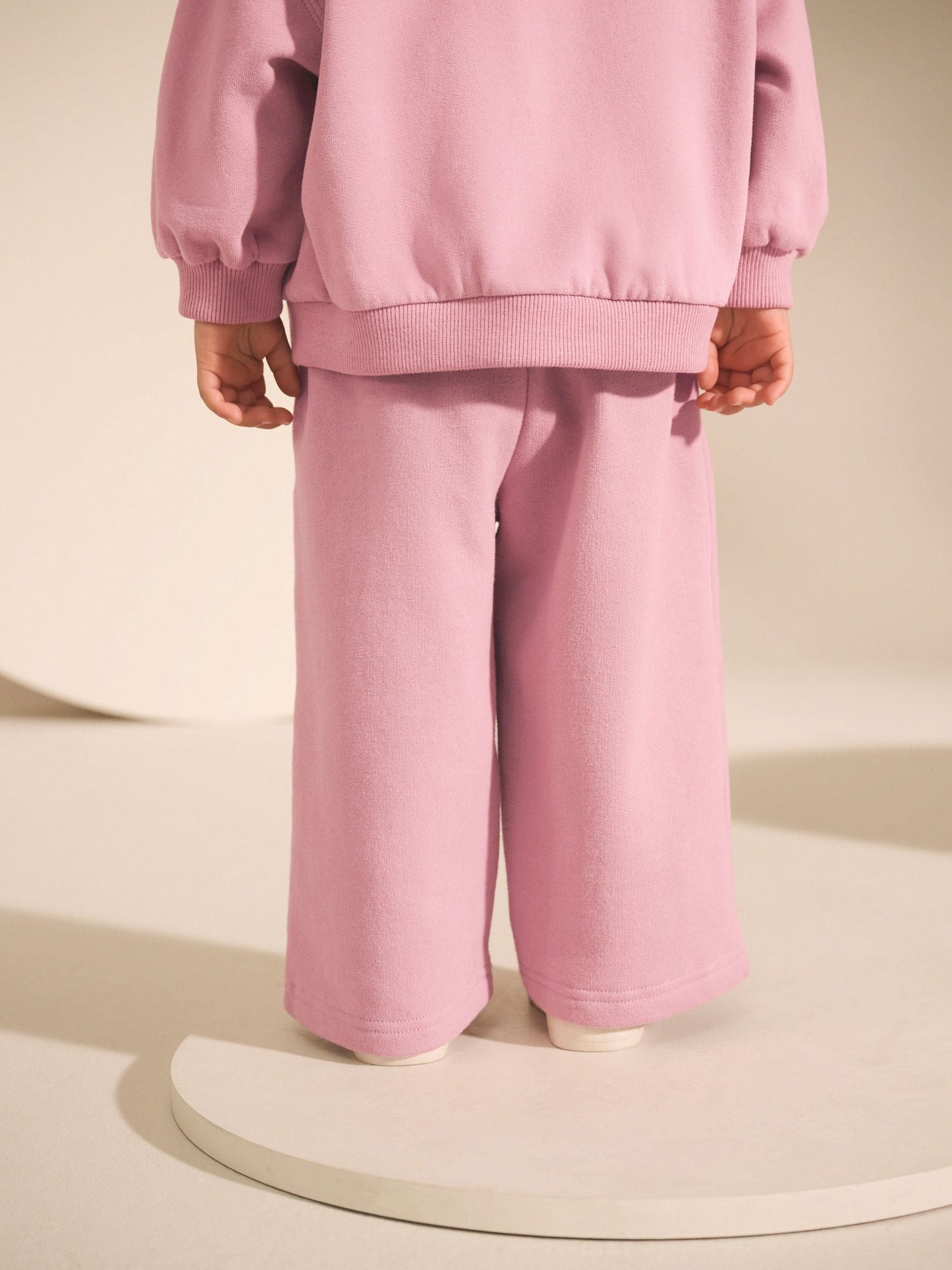 Rose Pink Wide Leg Sweat Joggers (3mths-7yrs) image 3