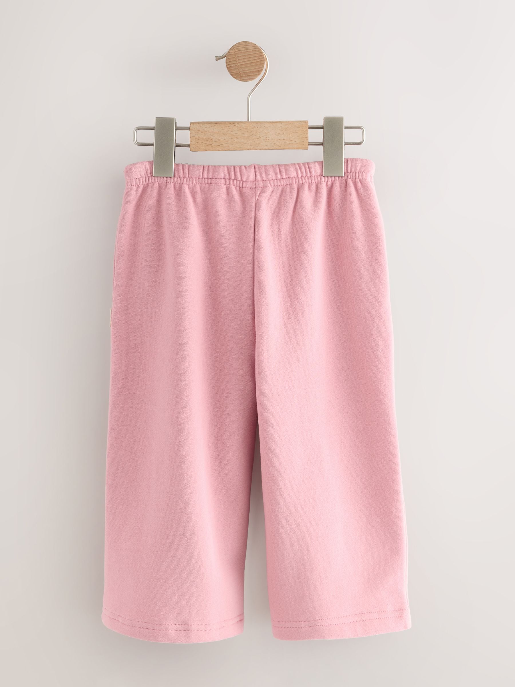 Rose Pink Wide Leg Sweat Joggers (3mths-7yrs) image 5