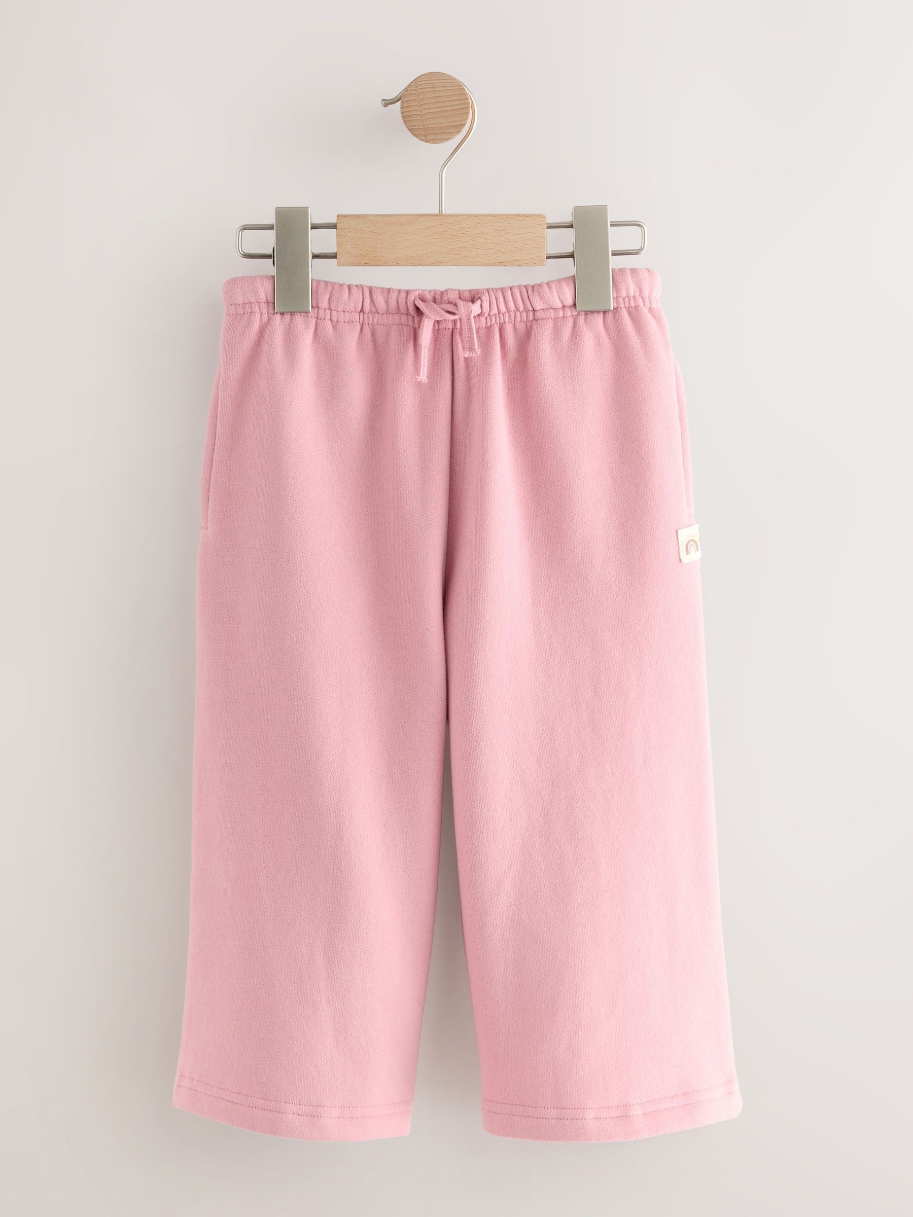 Rose Pink Wide Leg Sweat Joggers (3mths-7yrs) image 7