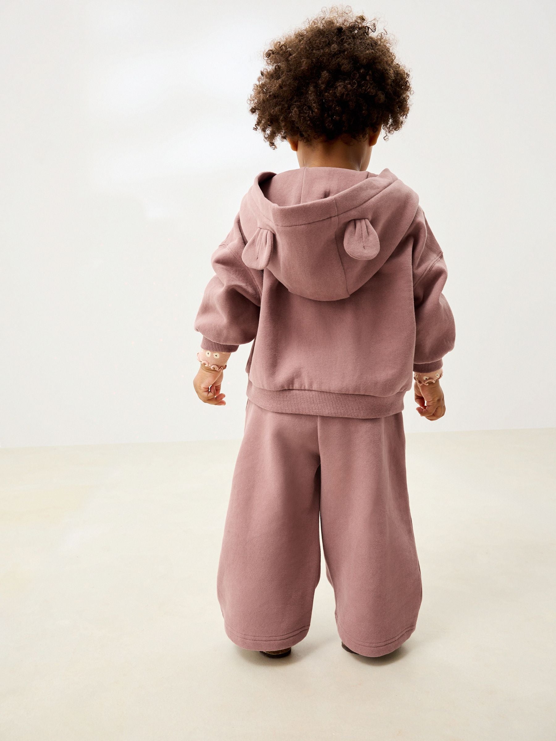 Mocha Brown Wide Leg Sweat Joggers (3mths-7yrs) image 3