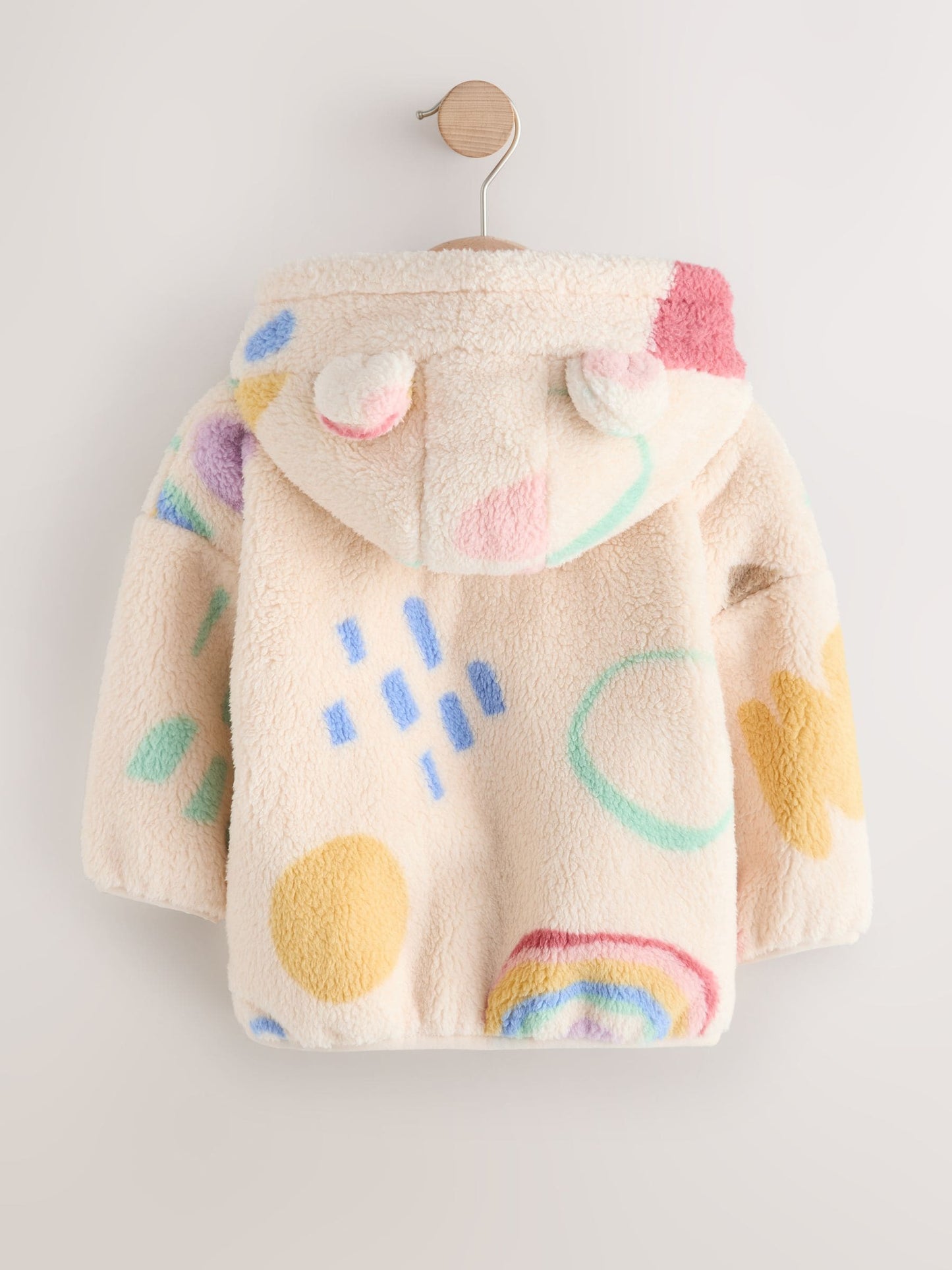 Cream Doodle Print Zip Through Fleece (3mths-7yrs)
