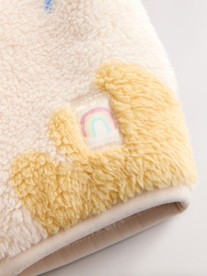 Cream Doodle Print Zip Through Fleece (3mths-7yrs)