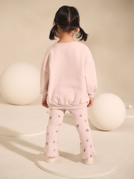 Light Pink Fairy Sweatshirt & Flare Leggings Set (3mths-7yrs) image 3
