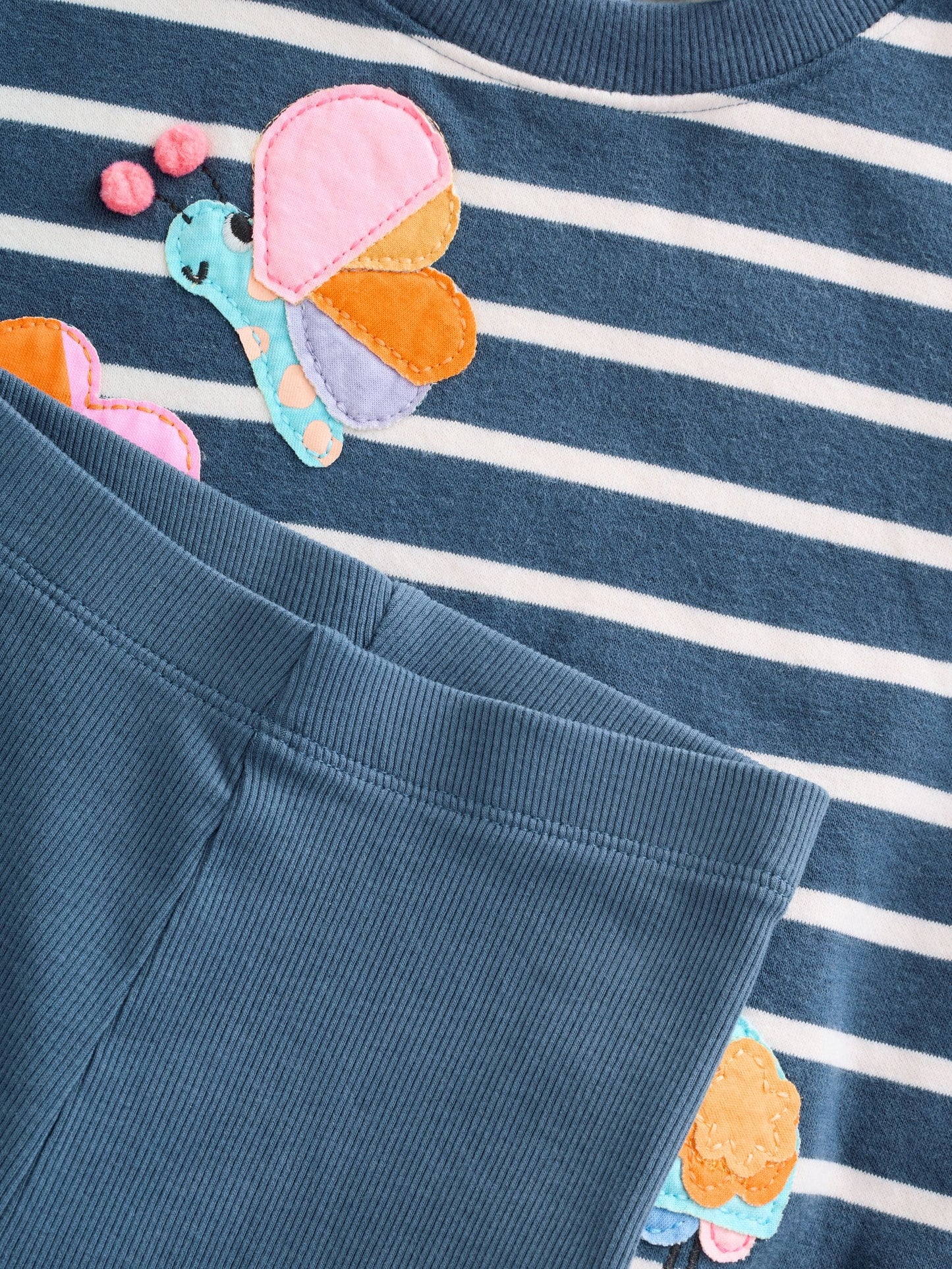 Navy Stripe Characters Sweatshirt and Leggings Set (3mths-7yrs) image 5