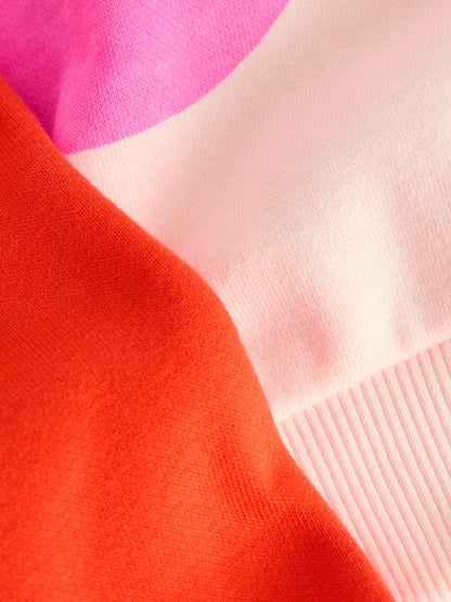 Pink/Red Heart Sweatshirt and Barrel Leg Joggers Set (3mths-7yrs)