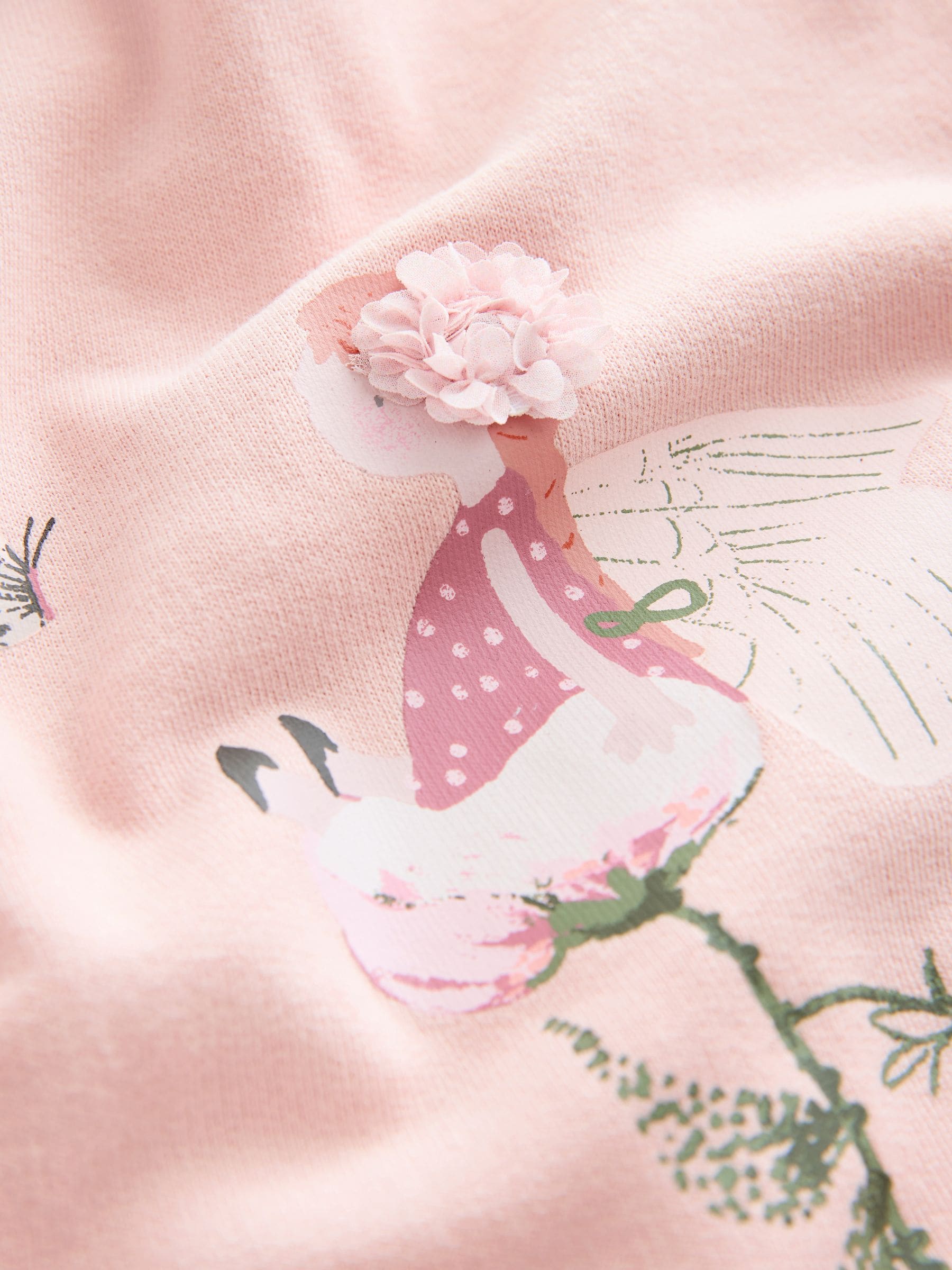 Pink Floral Fairy Frill Hem Sweatshirt & Leggings Set (3mths-7yrs) image 8