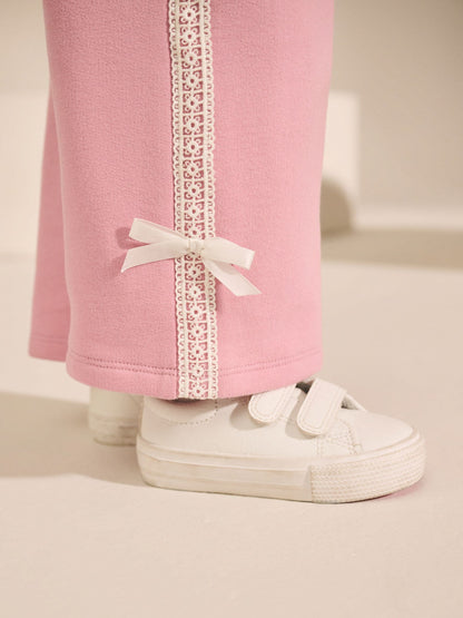 Cream/Pink Barbie Sweatshirt & Wide Leg Joggers Set (3mths-7yrs) image 5
