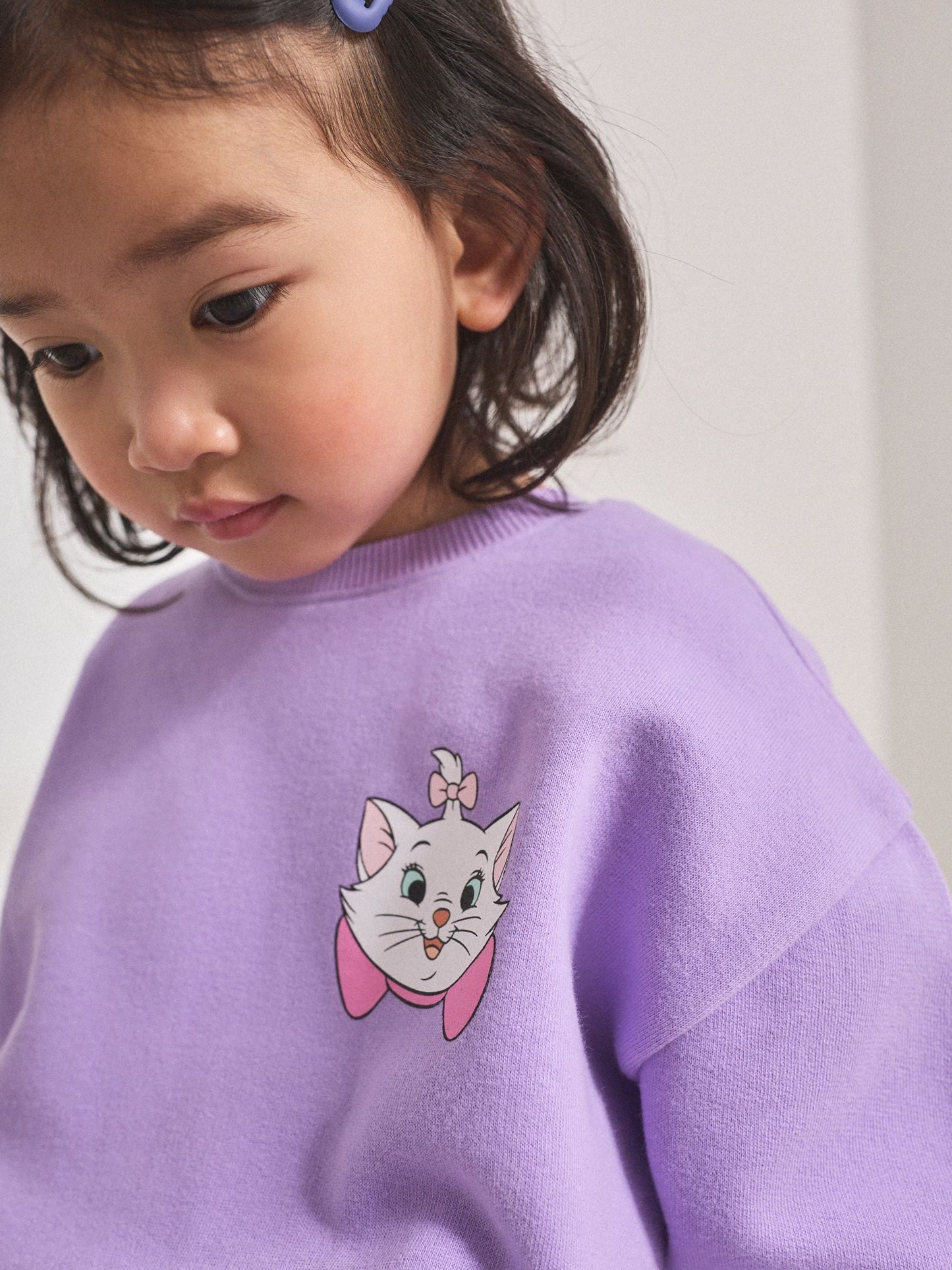 Lilac Purple Disney Aristocats Sweatshirt & Leggings Set (3mths-7yrs) image 3