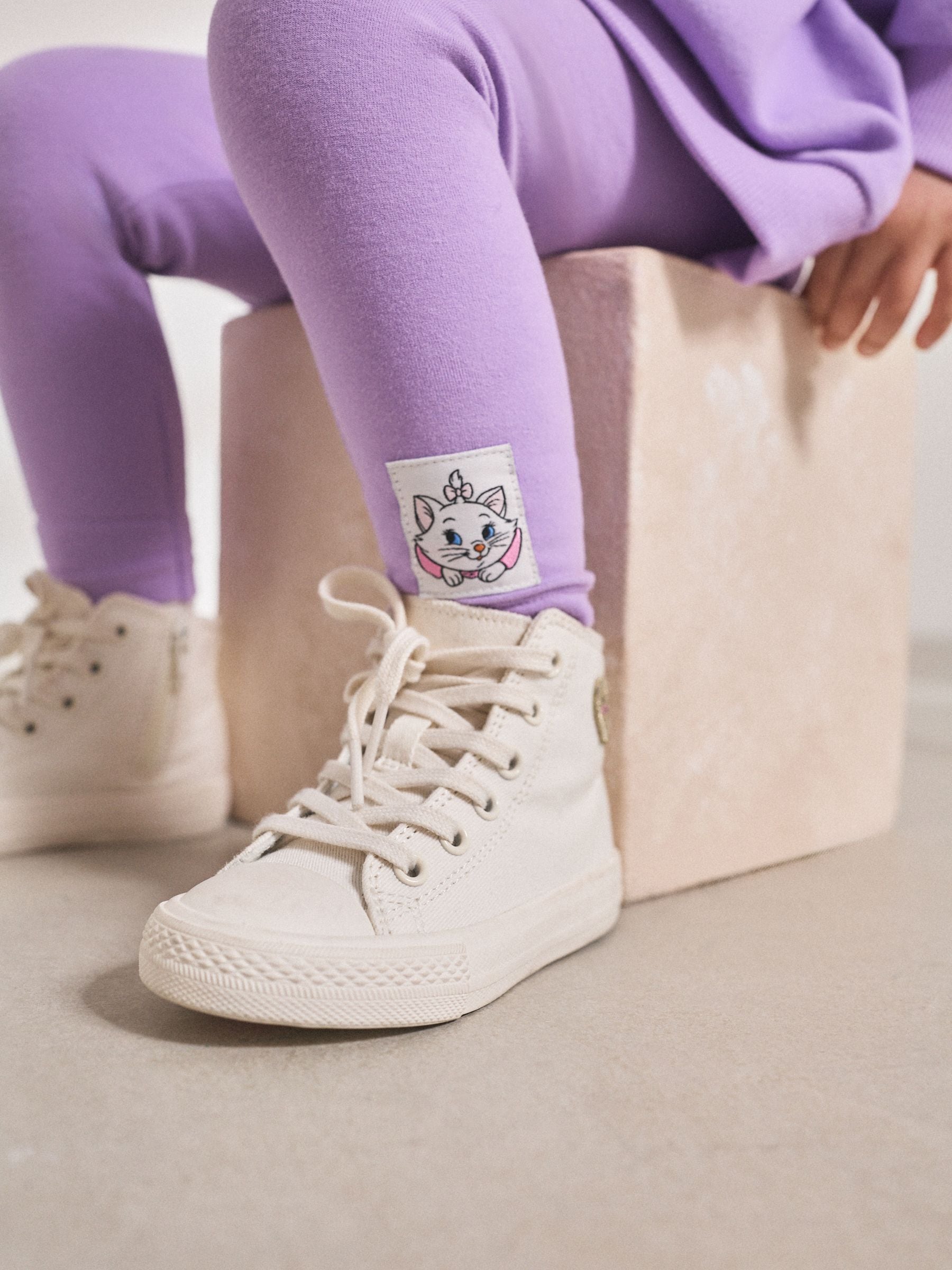 Lilac Purple Disney Aristocats Sweatshirt & Leggings Set (3mths-7yrs) image 4