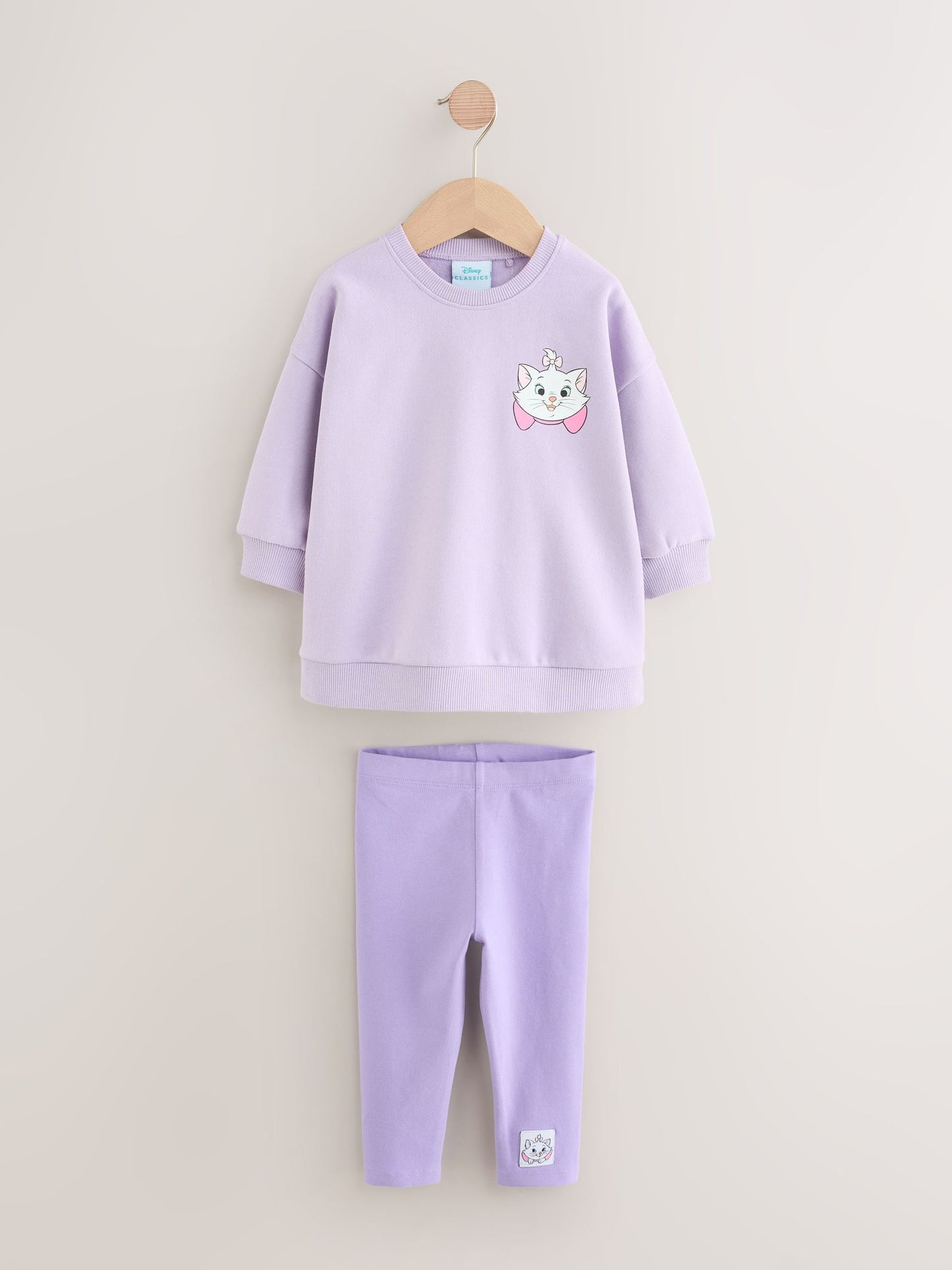 Lilac Purple Disney Aristocats Sweatshirt & Leggings Set (3mths-7yrs) image 5