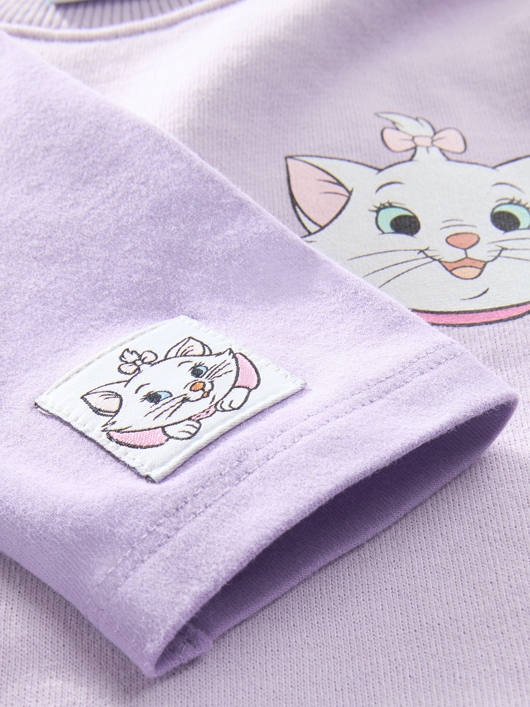 Lilac Purple Disney Aristocats Sweatshirt & Leggings Set (3mths-7yrs) image 8
