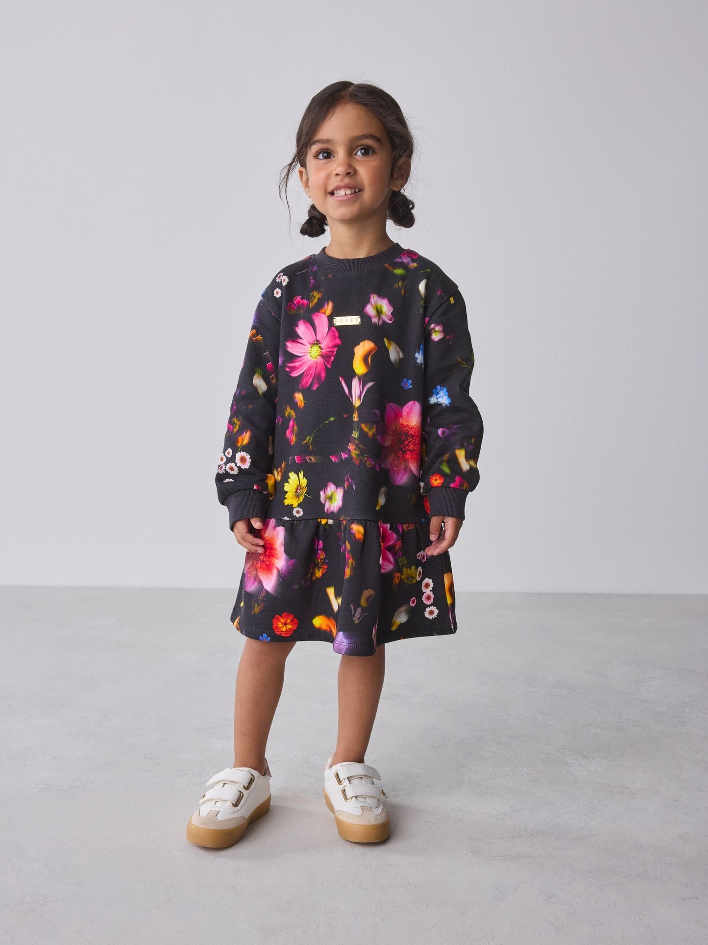 Baker by Ted Baker Floral Peplum Hem Sweat Dress