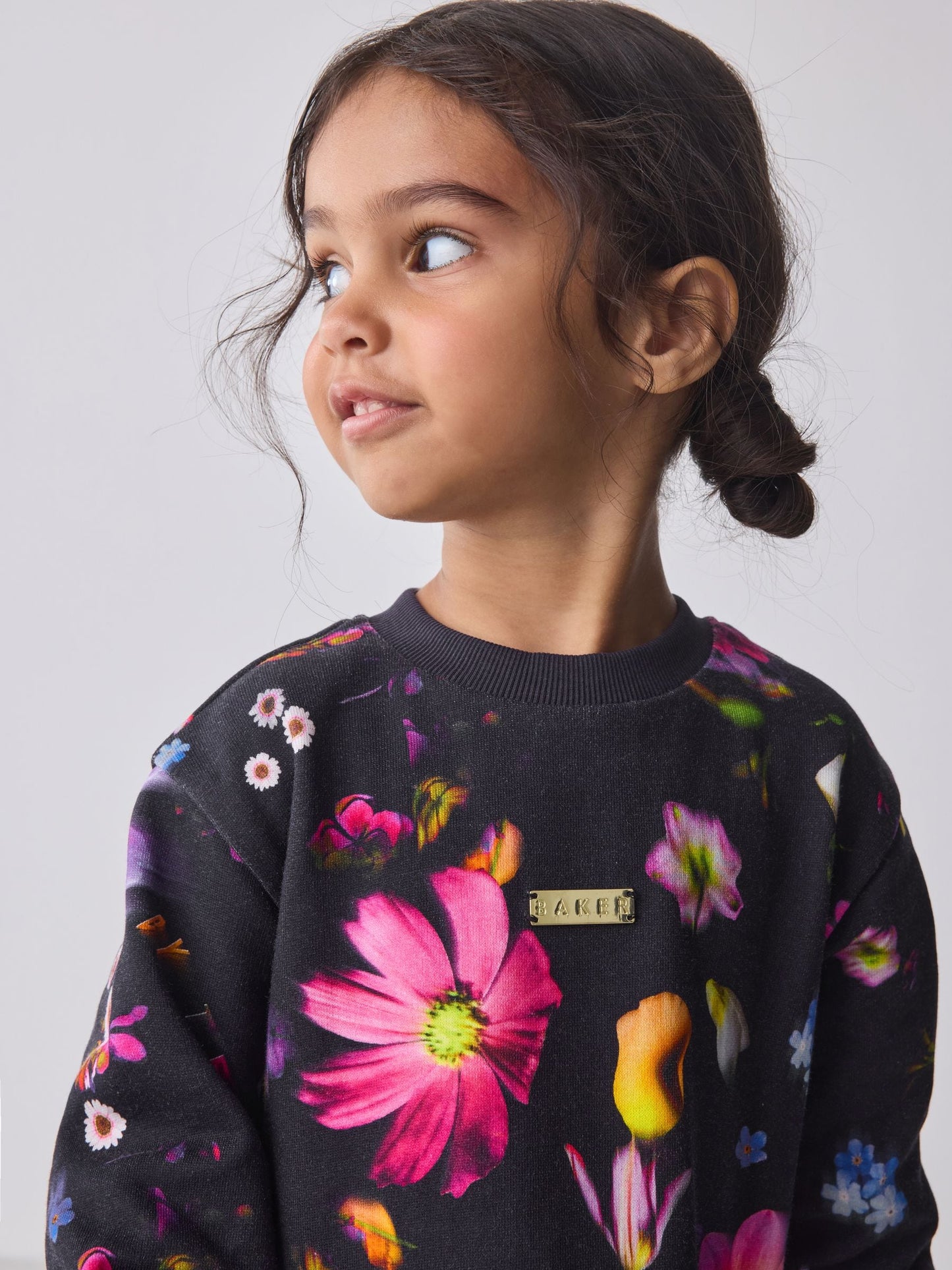 Baker by Ted Baker Floral Peplum Hem Sweat Dress