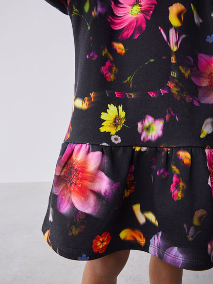 Baker by Ted Baker Floral Peplum Hem Sweat Dress