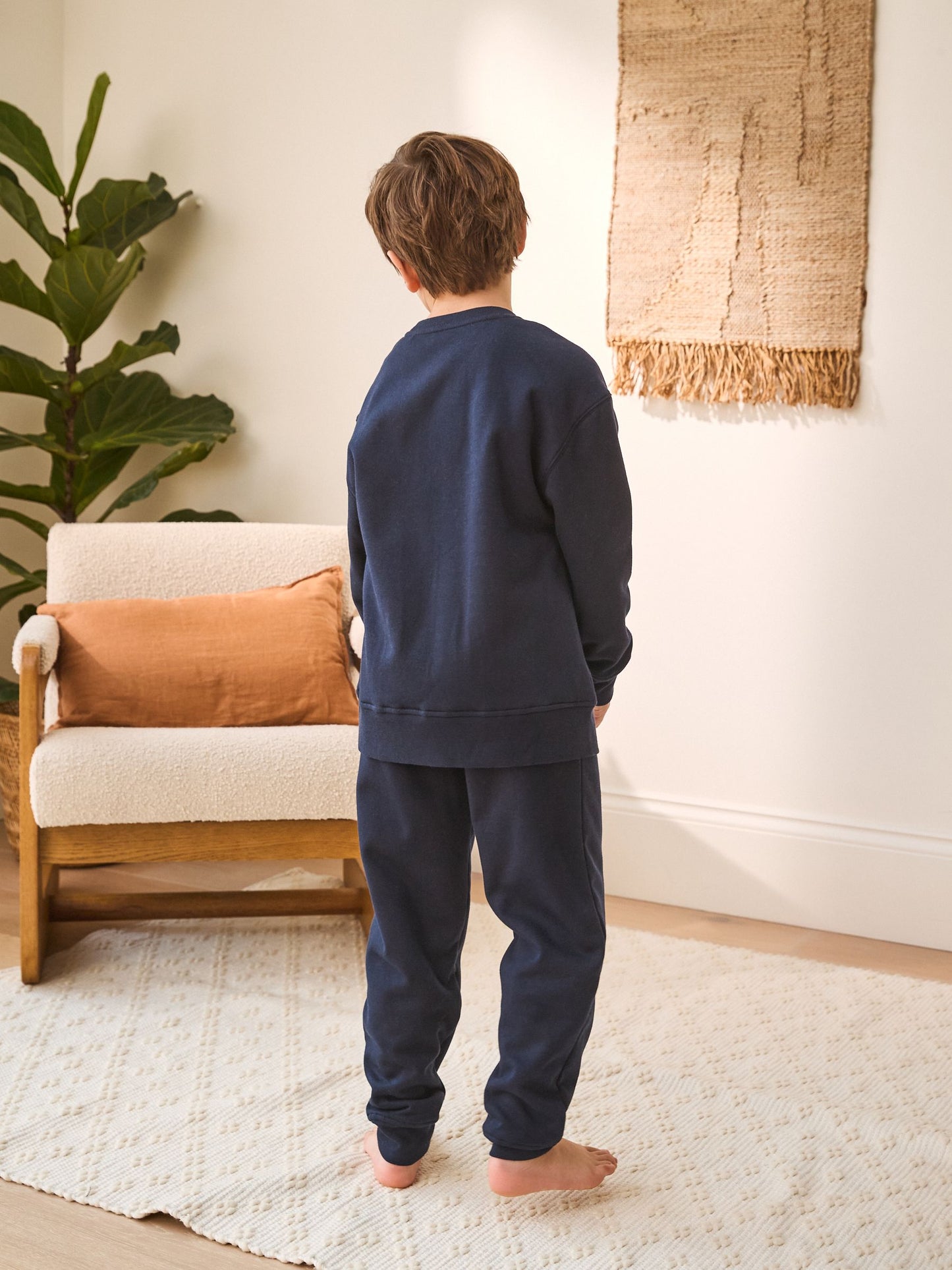 Navy Single Cosy Fleece Pyjamas (3-16yrs) image 3